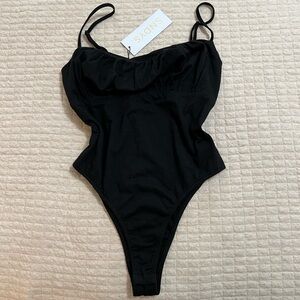 SNDYS Black Bodysuit